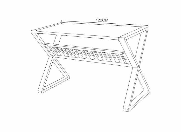 New Style Computer Table Study Solid Wood Book Desk