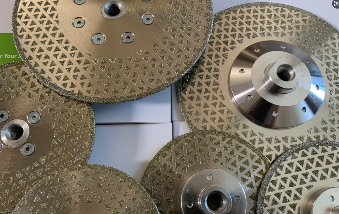 M14 Double Sided Electroplated Diamond Disc For Marble Granite Grinding And Cutting