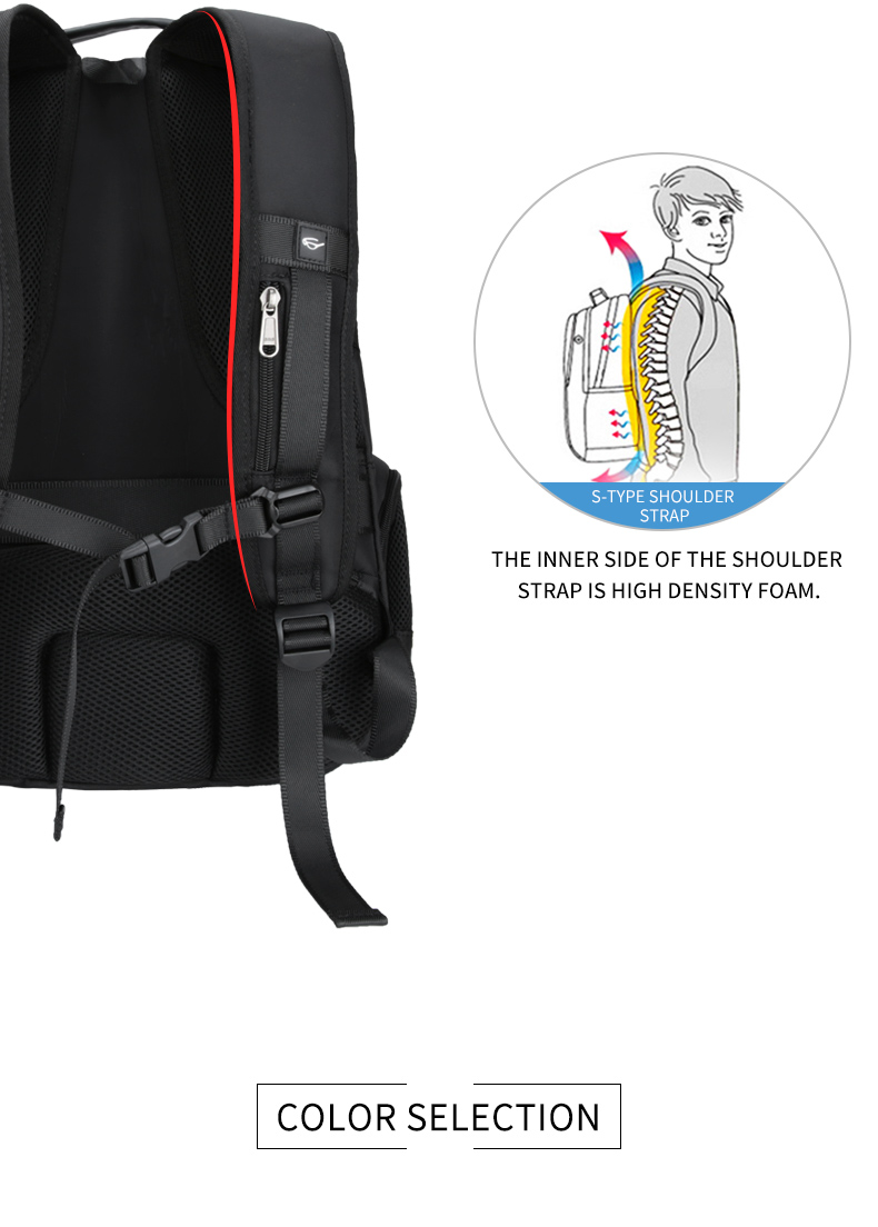 Hot sale men's large capacity waterproof laptop business travel backpack Bag