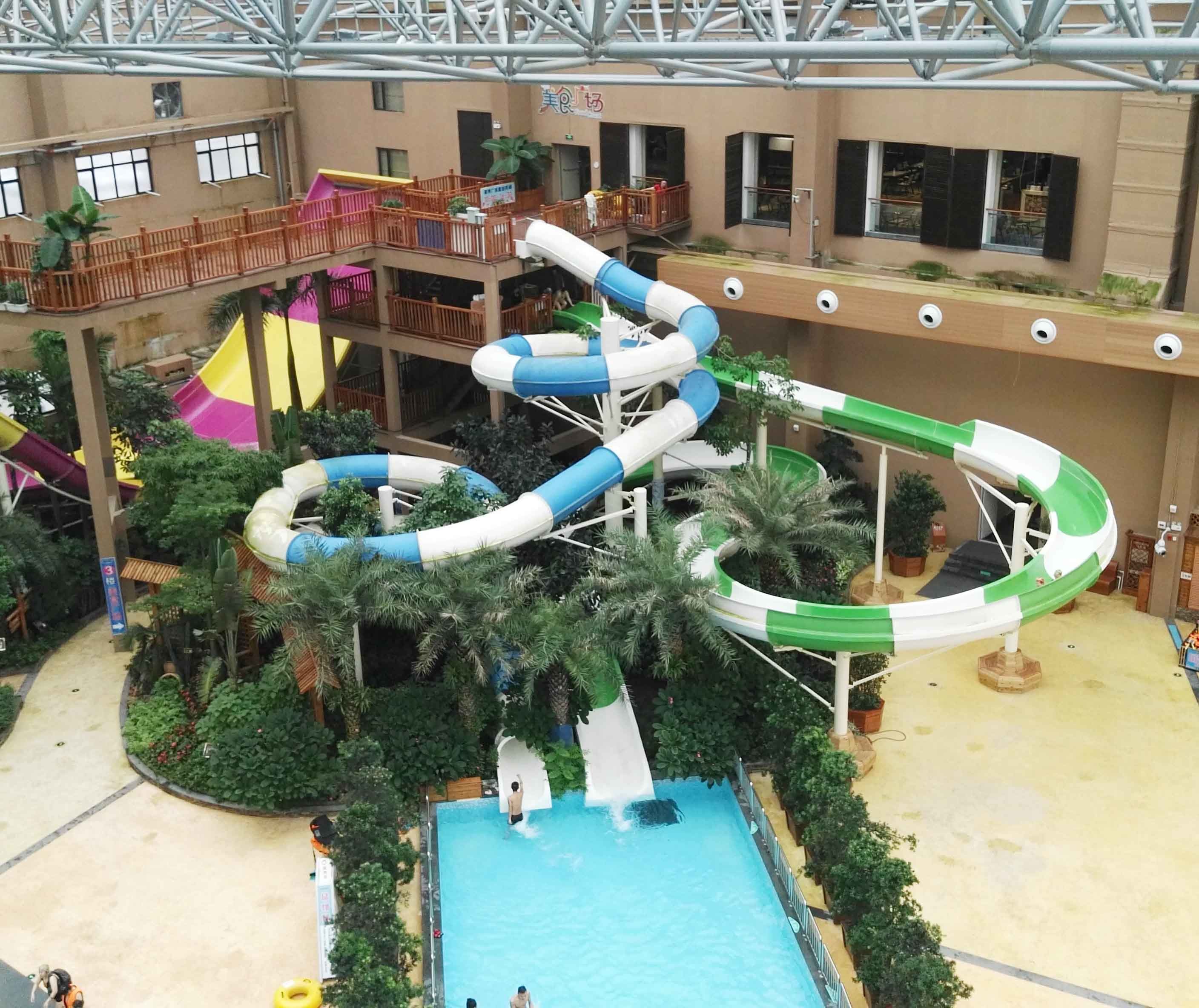 Fiberglass Speed Slide , Water Park Raft Slide , Custom Water Slides Equipment
