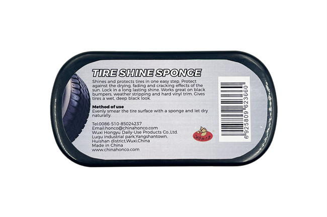 Tire Shine Sponge Brush Car Wheel Dressing Applicator Tire Gloss Polishing Wipe Care Waxing Pad Detailing