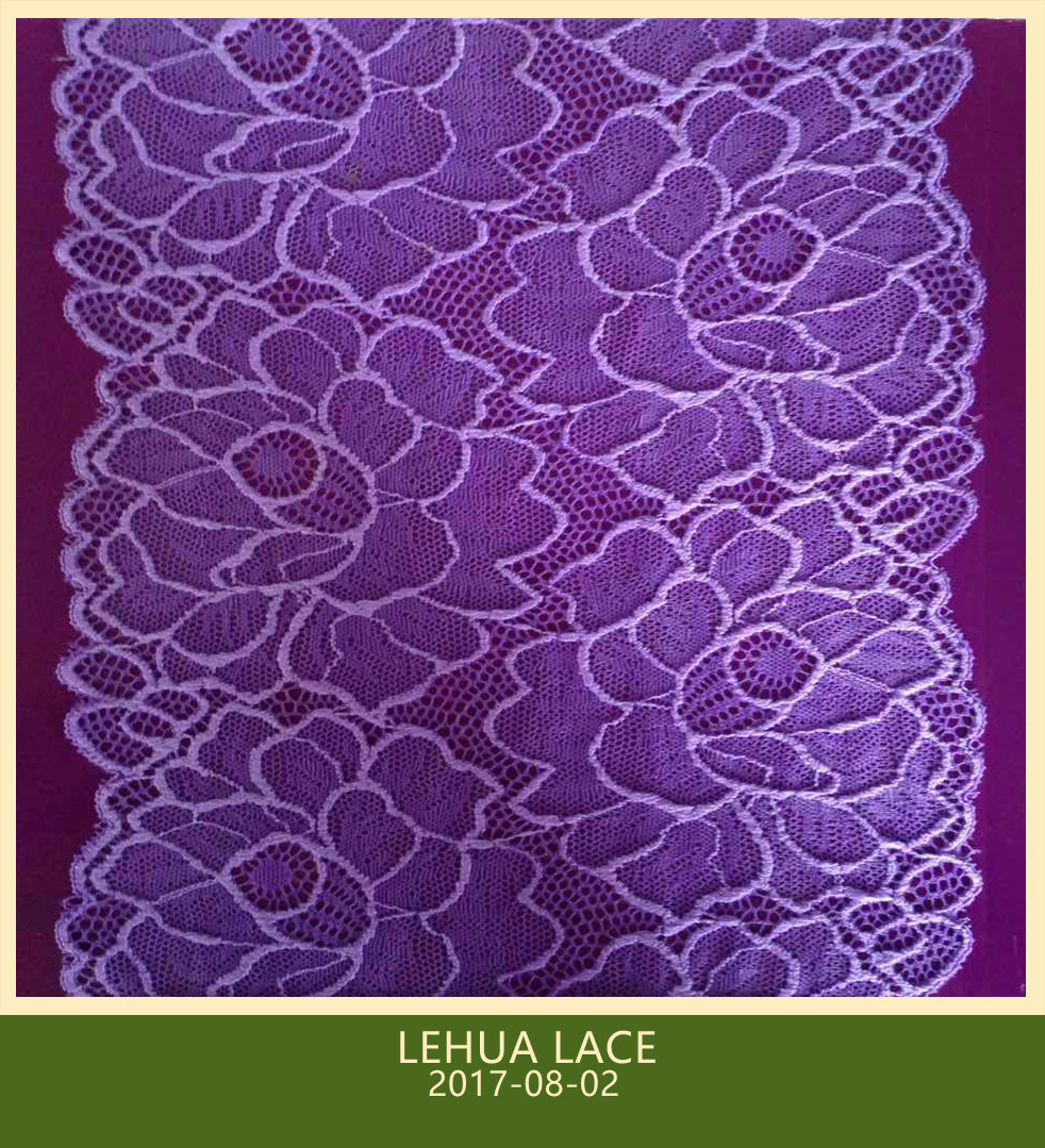 Hot Selling and nice quality Nylon Spandex Stretchy Brazil Lace from China