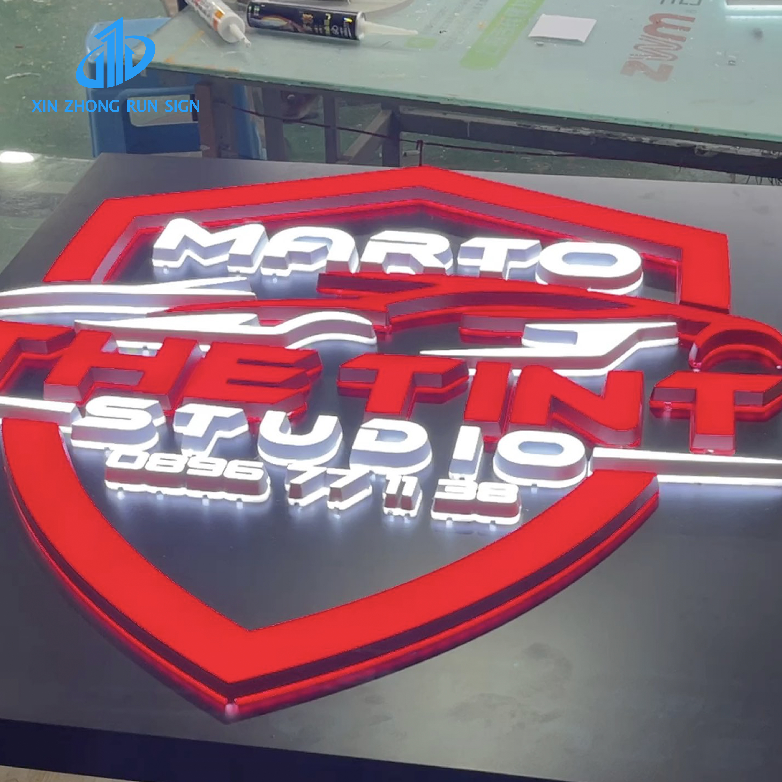 Custom outdoor indoor acrylic letter signs 3D acrylic luminous letter store signs