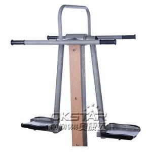 Buy cheap china outdoor park gym equipment park wood double pendulum product