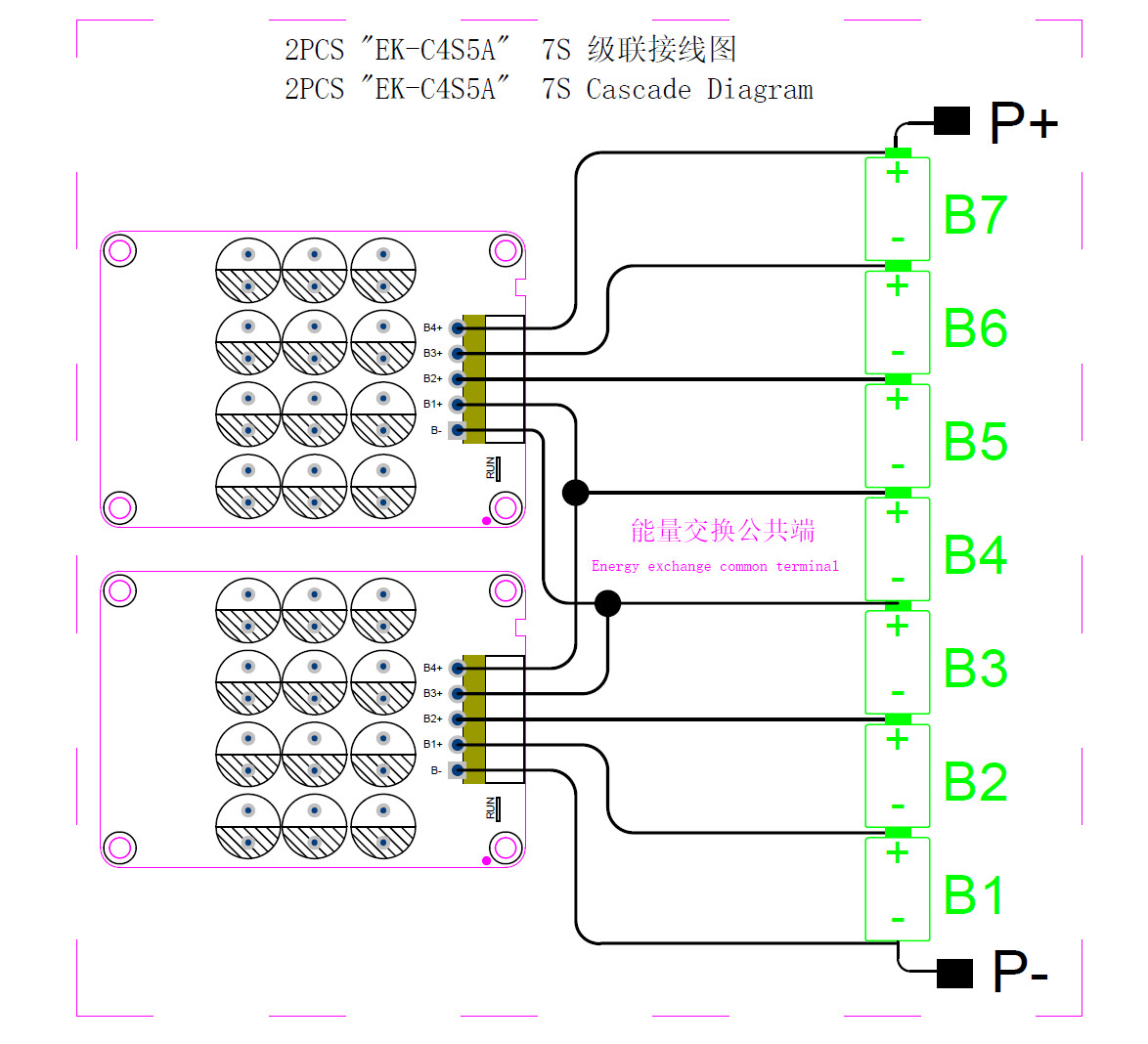 Enerkey 3S 4S 5A Active Balancer Battery Energy active equalization Balancer For Solar panel storage