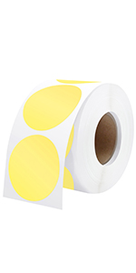 Yellow Thermal Label