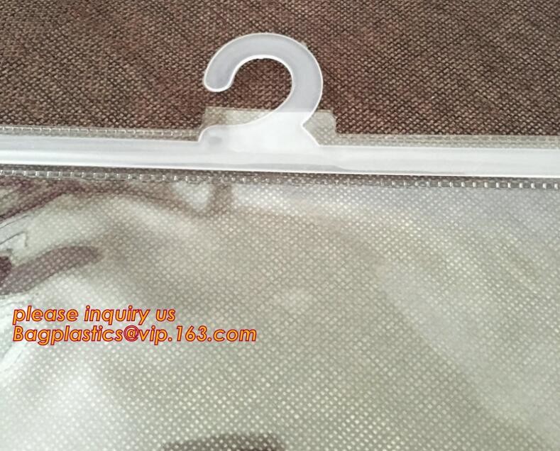 Frosted Zip lockk bag EVA PVC hanger bag for clothes, EVA frost drawstring bag, Frosted Plastic EVA Garment Packing Bag zi