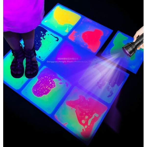 200KG Heavy Duty UV Liquid Floor Tiles with Touch Color Change and IP65 Waterproof for Interactive Sensory Play