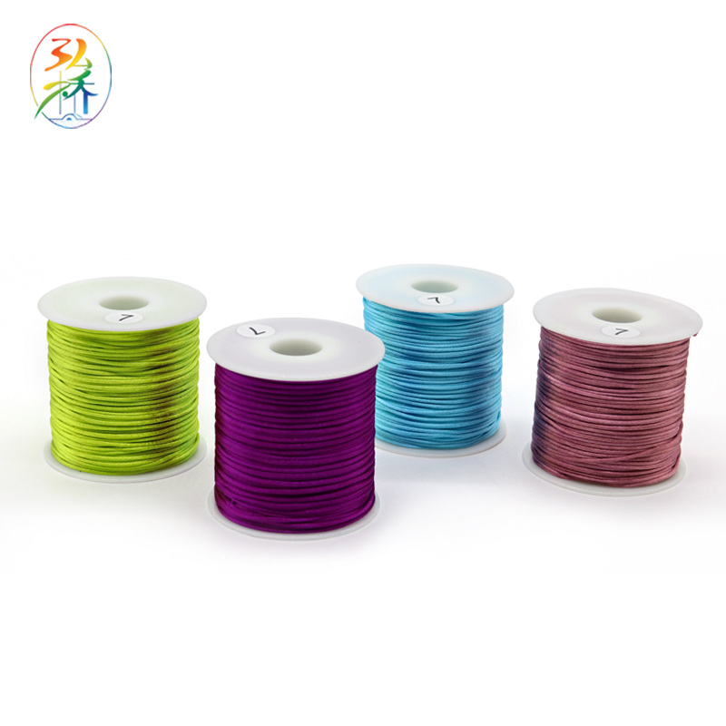 1mm Thick Nylon Braided Cord for DIY Bead Bracelets and Necklaces Jewelry Making