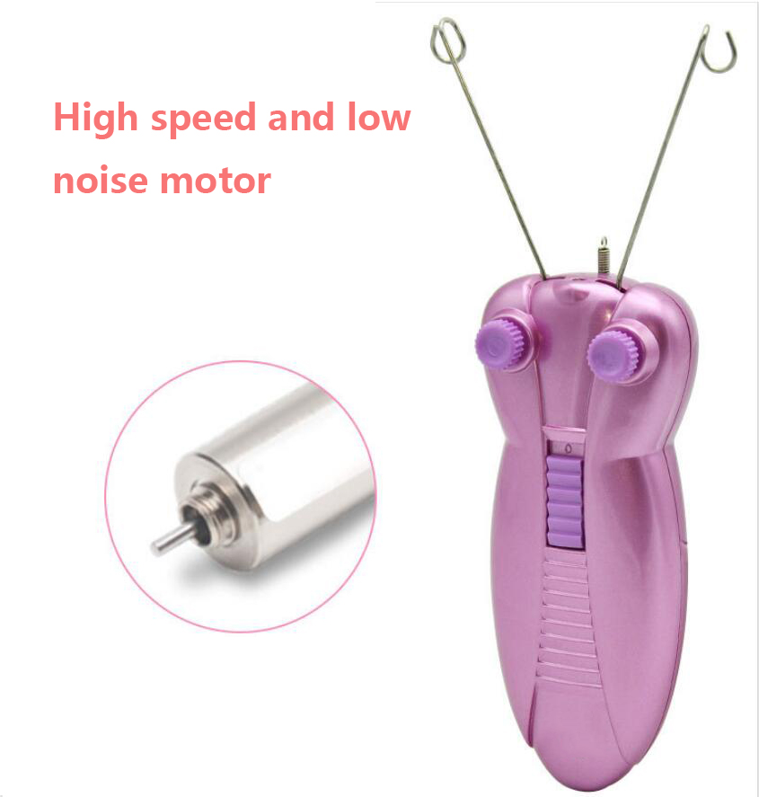 Lady Men Bee Electric Face Epilator Cotton Thread Loose Power With Indictator Light Painless Hair Remover