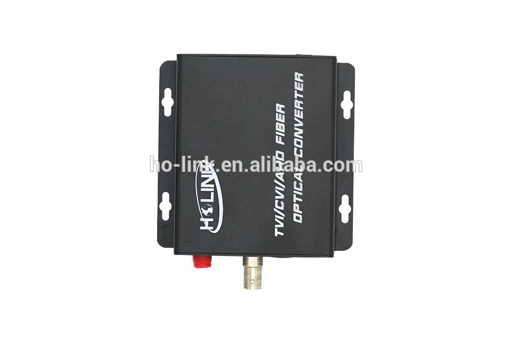 1 channel TVI/CVI/AHD 1080p/720P RS485 data fiber video converter