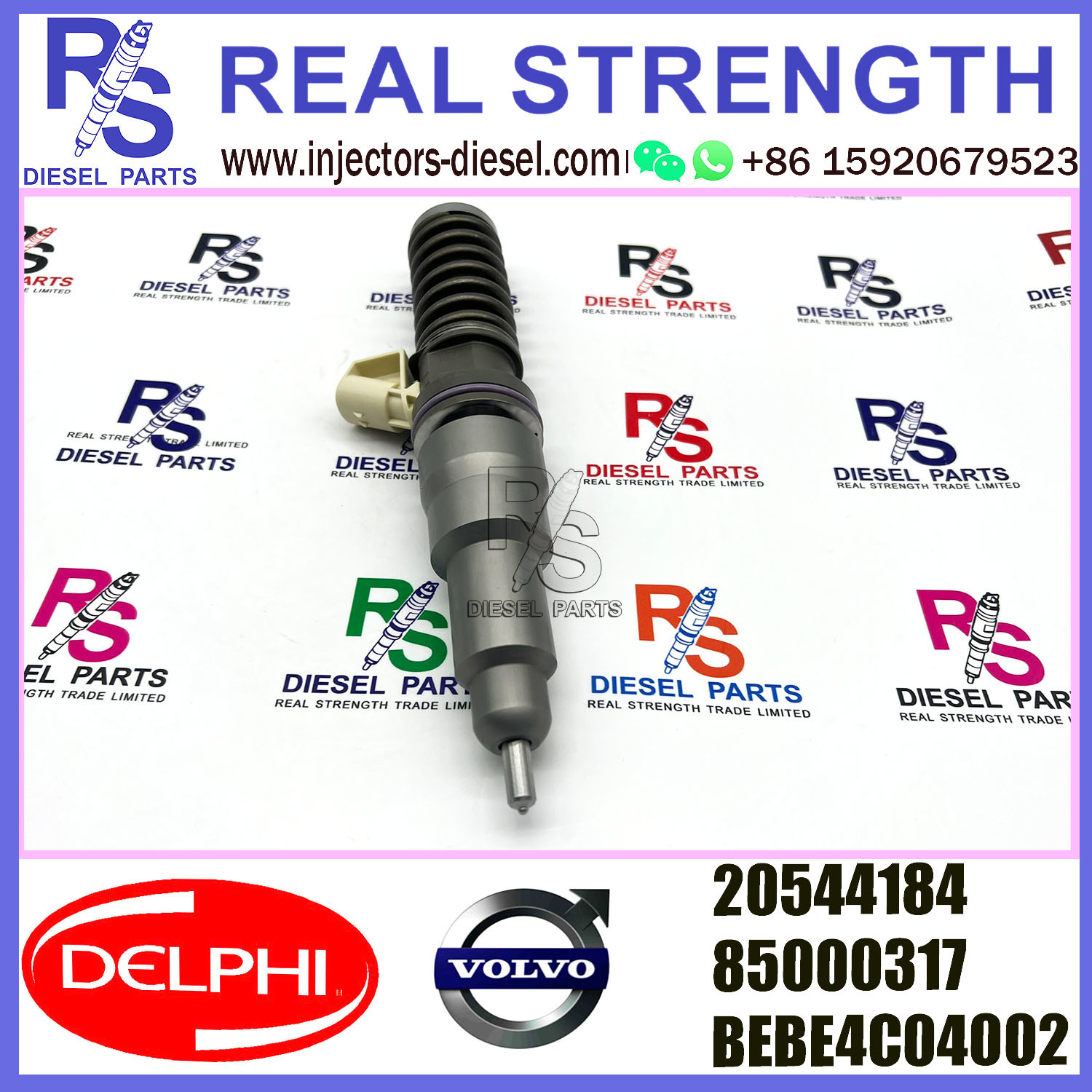 V-O-L-V 2pin injector85000317 20544184 Diesel pump Injector DELPHI BEBE4C04002 E1 for V-O-L-V 16 LITRE E1 EURO 3