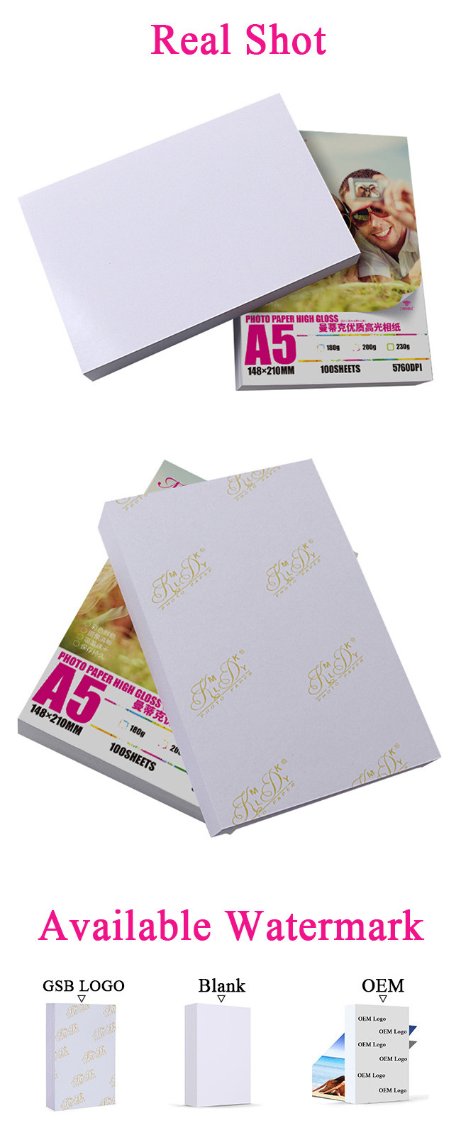 Premium Glossy Inkjet Photo Paper