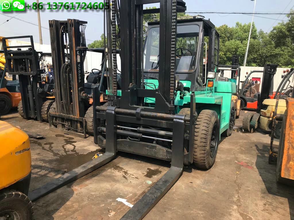 Mitsubishi FD120 Used Forklift Equipment 12T Used Forklift Diesel Engine
