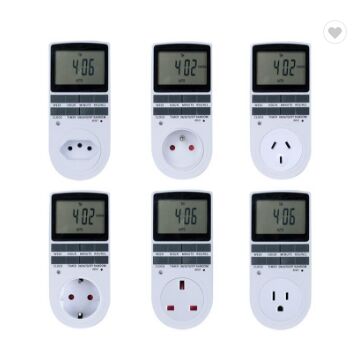 24h 7day Week 220V LCD Large Display Plug-in Programmable Digital Timer