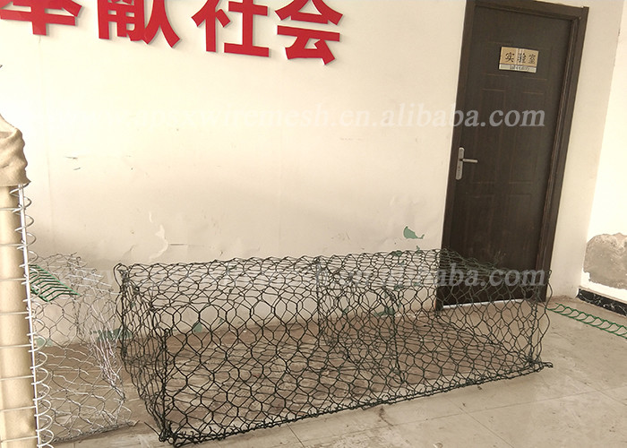Easy Assembly Durable Hexagonal Wire Mesh Gabions Basket With Rock Filling Free Samples Available