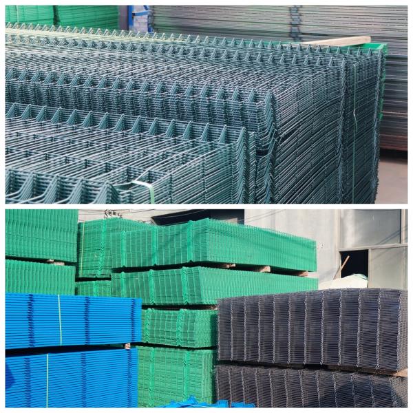 3D Curved PVC Coated Welded Wire Mesh Fencing Anti Climb Fence