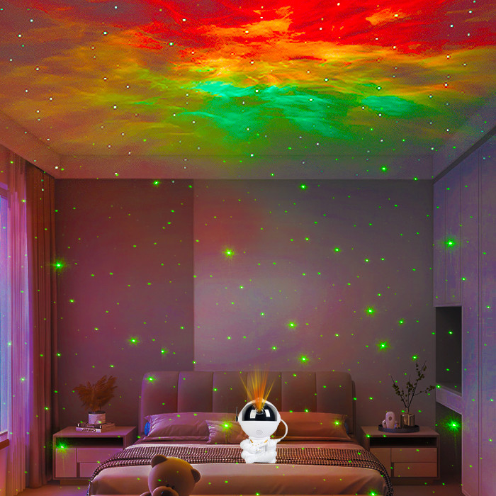 FCC Ceiling RGB Space Star Projector White Color With Remote