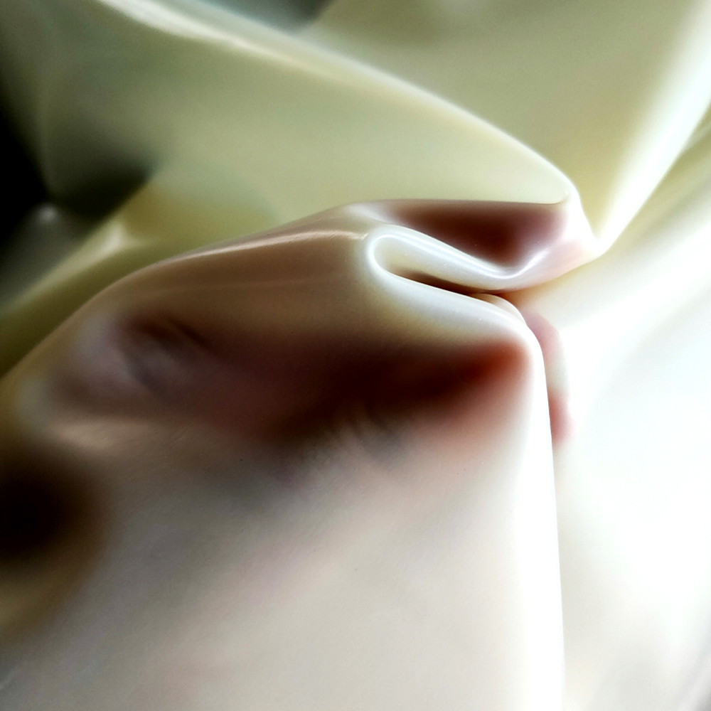 High Tensile Strength Tear Resistance Raw Beige Tan Color Latex Rubber Sheet Roll