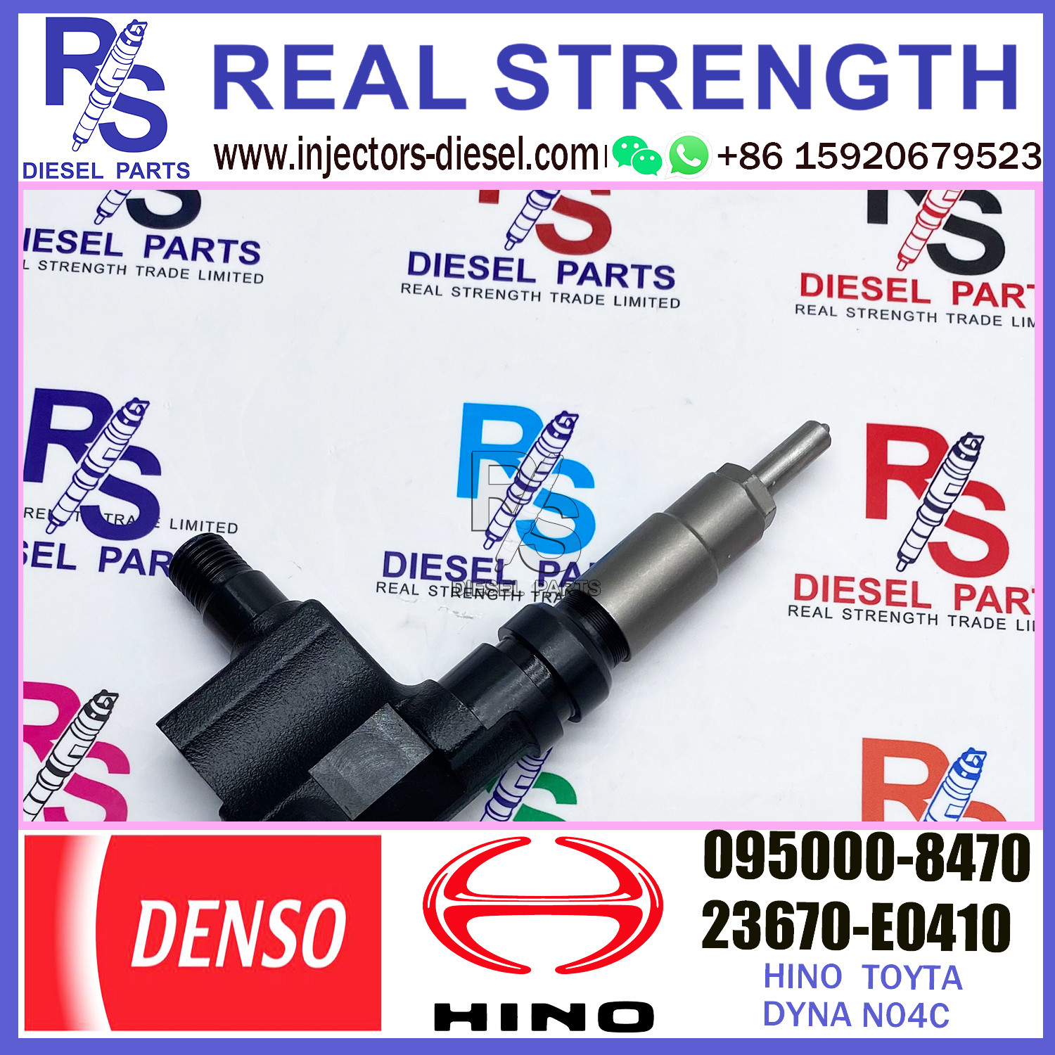 Diesel fuel injection common rail injector 095000-8470 23670-78160 23670-E0410 095000-8471 for HINO TRUCK