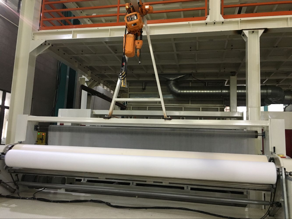 Winding Device Winder Coiler PE Sheet Fabric Carpet Turf Winding Machine