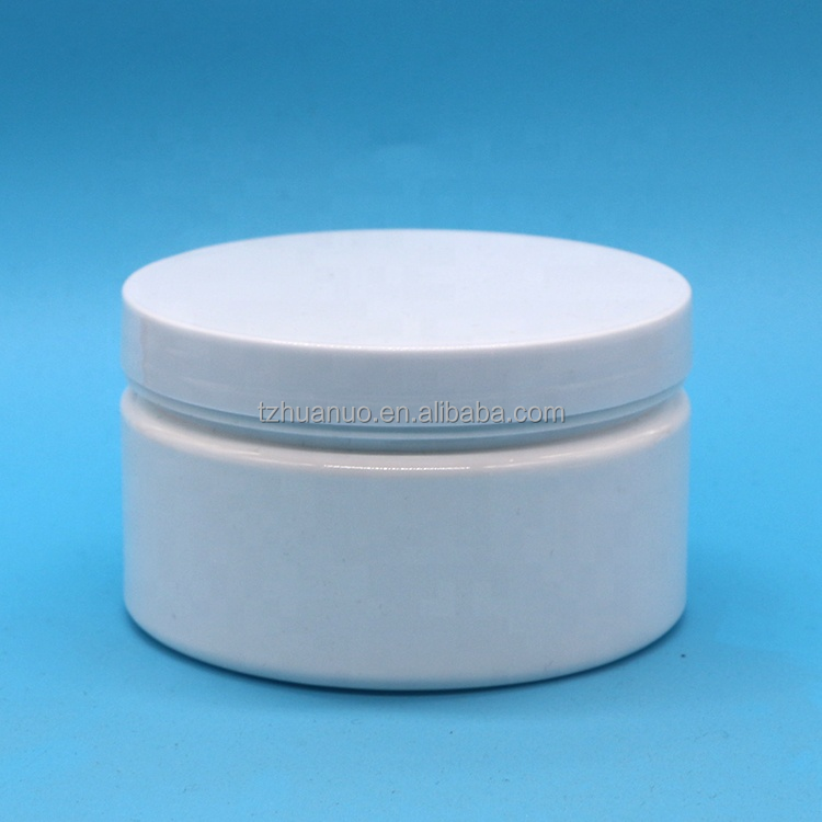 Medicine wide mouth containers with 8 oz PET round cream bottles and customized logo
