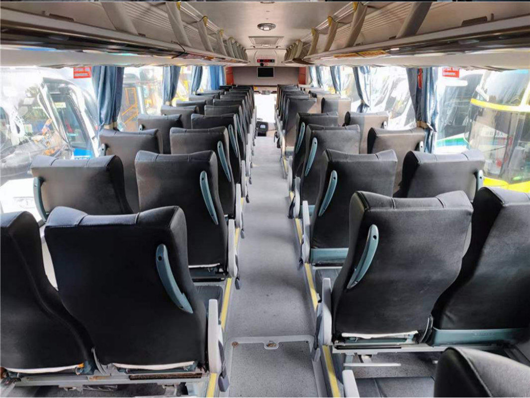Used Kinglong Coach XMQ6125 Mini Coach Bus 51 Seats Weichai Rear Engine Bus Coach Accessories With Yutong Higer