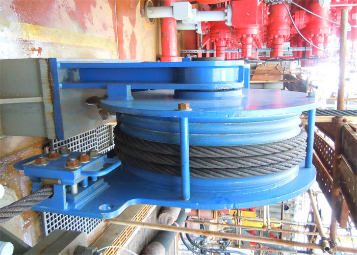 Steel Q235 Construction Winch Machine 5 Ton Red For Coal Mine