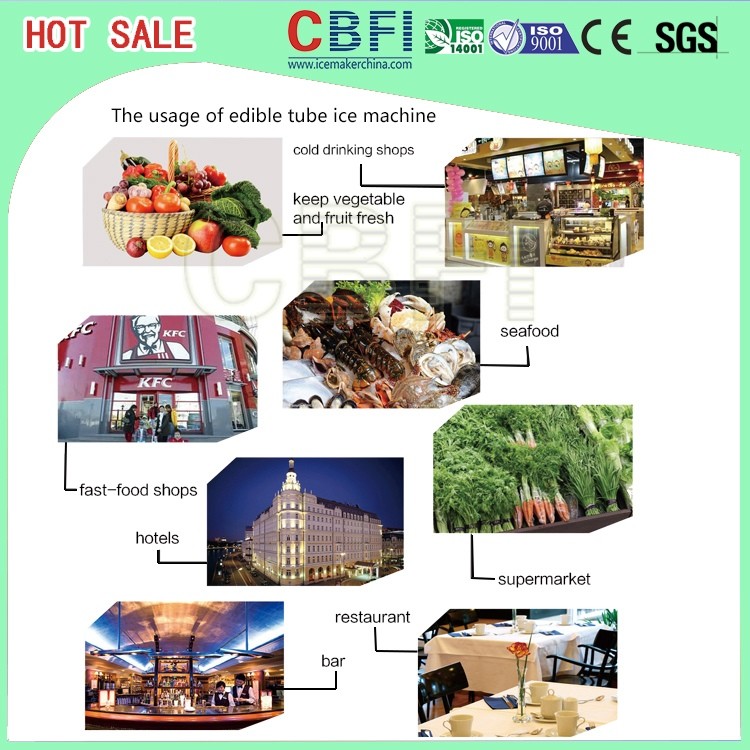 Freon System Ice Tube Machine for Malaysia , Indonesia , Philippines