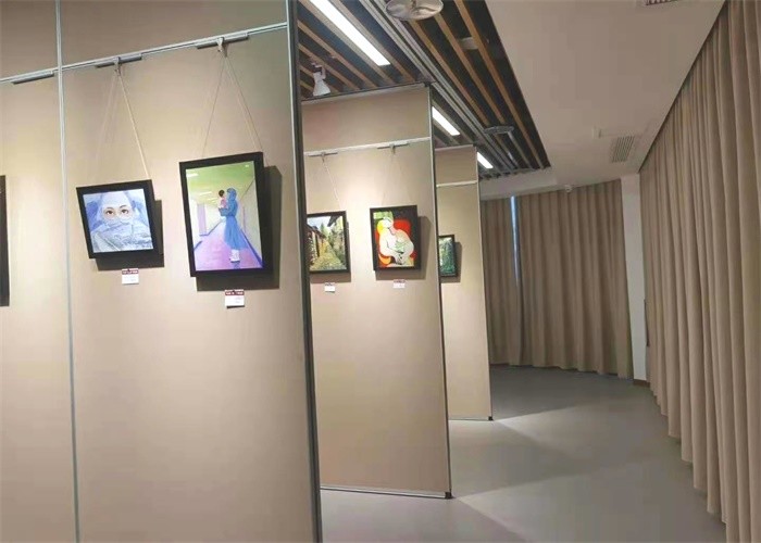 Gallery Hanging Mobile Partition Wall Display Board Modular Partition Wall