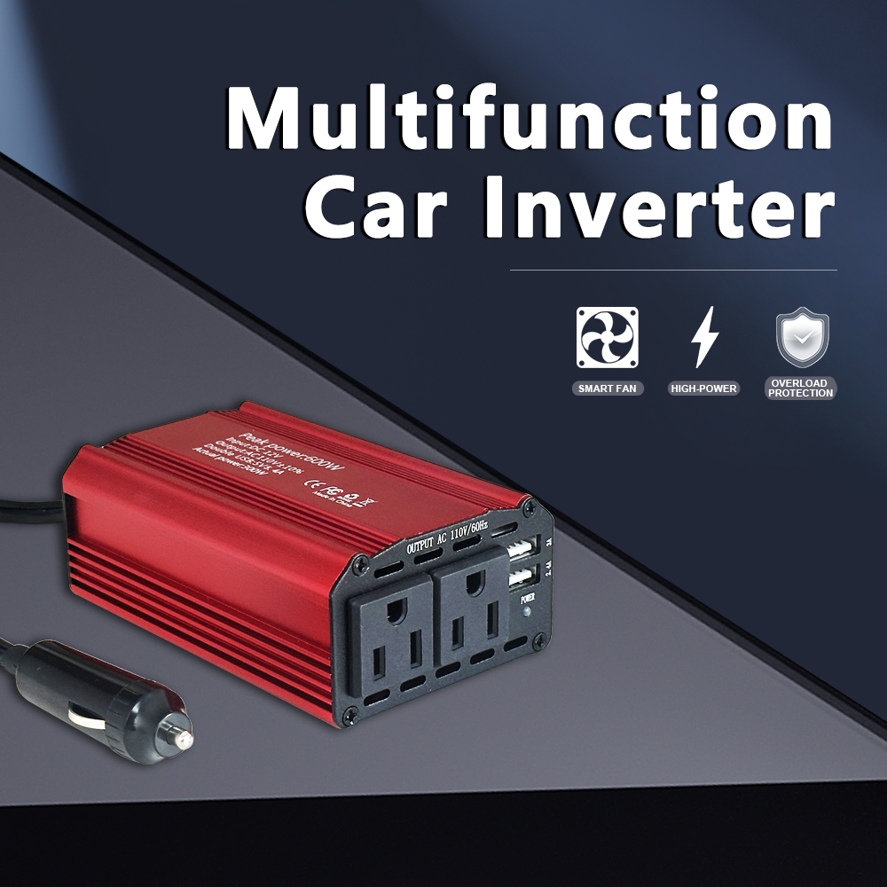 Off Grid 12V/220V 300W Modified Sine Wave Car Inverter with Charger Customized Support Power
