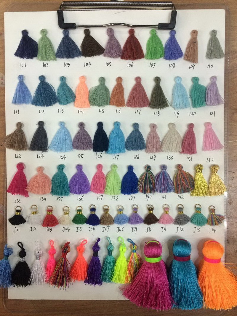 2017 Wholesale Graduation Tassel Fringe In Stock 30mm Cotton Tassel Garland Trim
