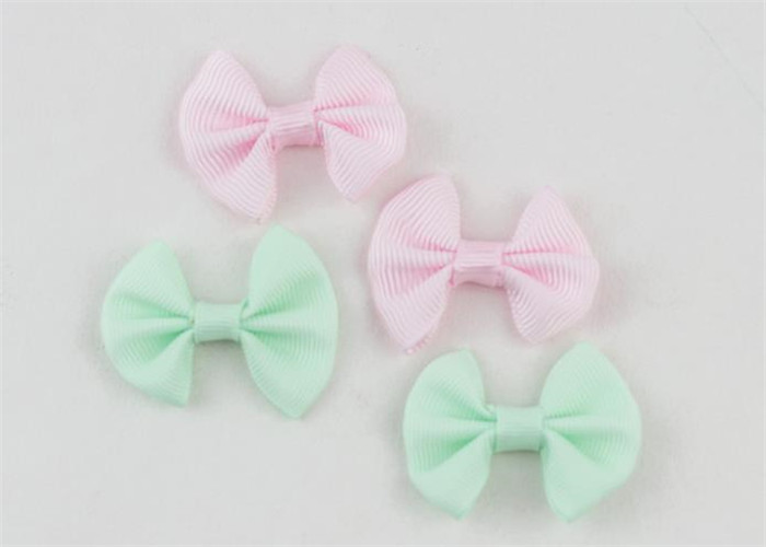 White Ribbon Bowknot Hair Clips Thick Ribbon Bow Garment Accessory