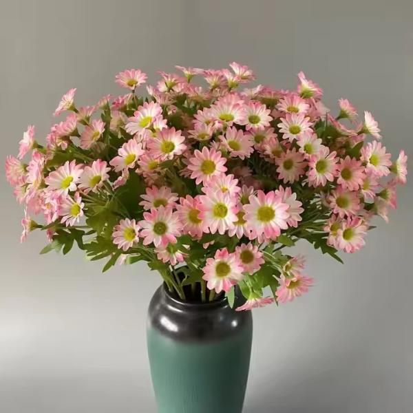 Marguerite Flower Daisy Bouquet Silk Artificial Daisy Flowers Valentines Flowers
