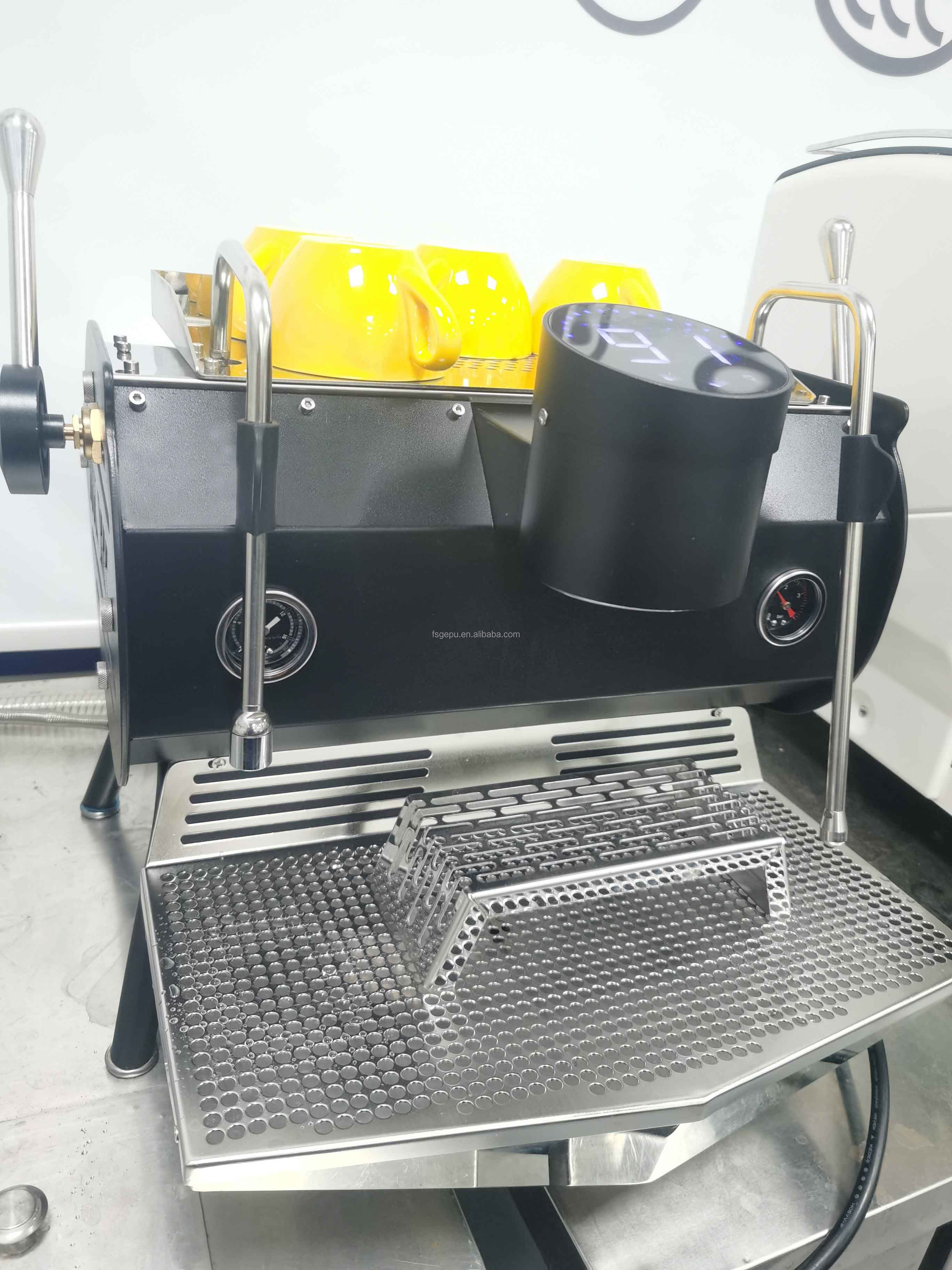 Stainless Steel Dual Boiler Commercial Coffee Maker 6.0L Electric Espresso Machine