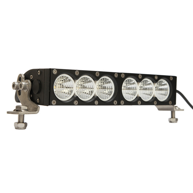 Wholesales single row offroad led light bar CREE LED PC lens HCB-L60SDC flood