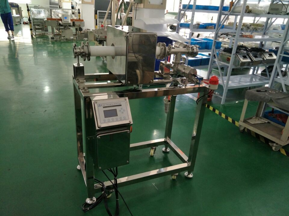 Pipeline Metal detector JL-IMD-L50 jam,paste,sauce,milk or Liquid product inspection