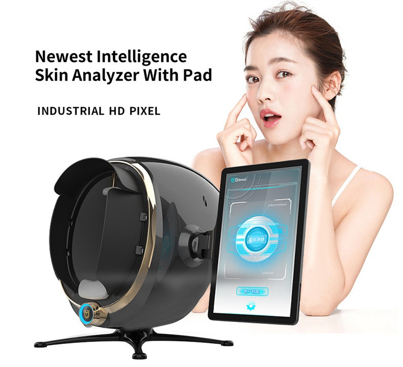 Portable Ai 20 Million Facial Scanner Skin Analyzer 3d Uv Magic Mirror