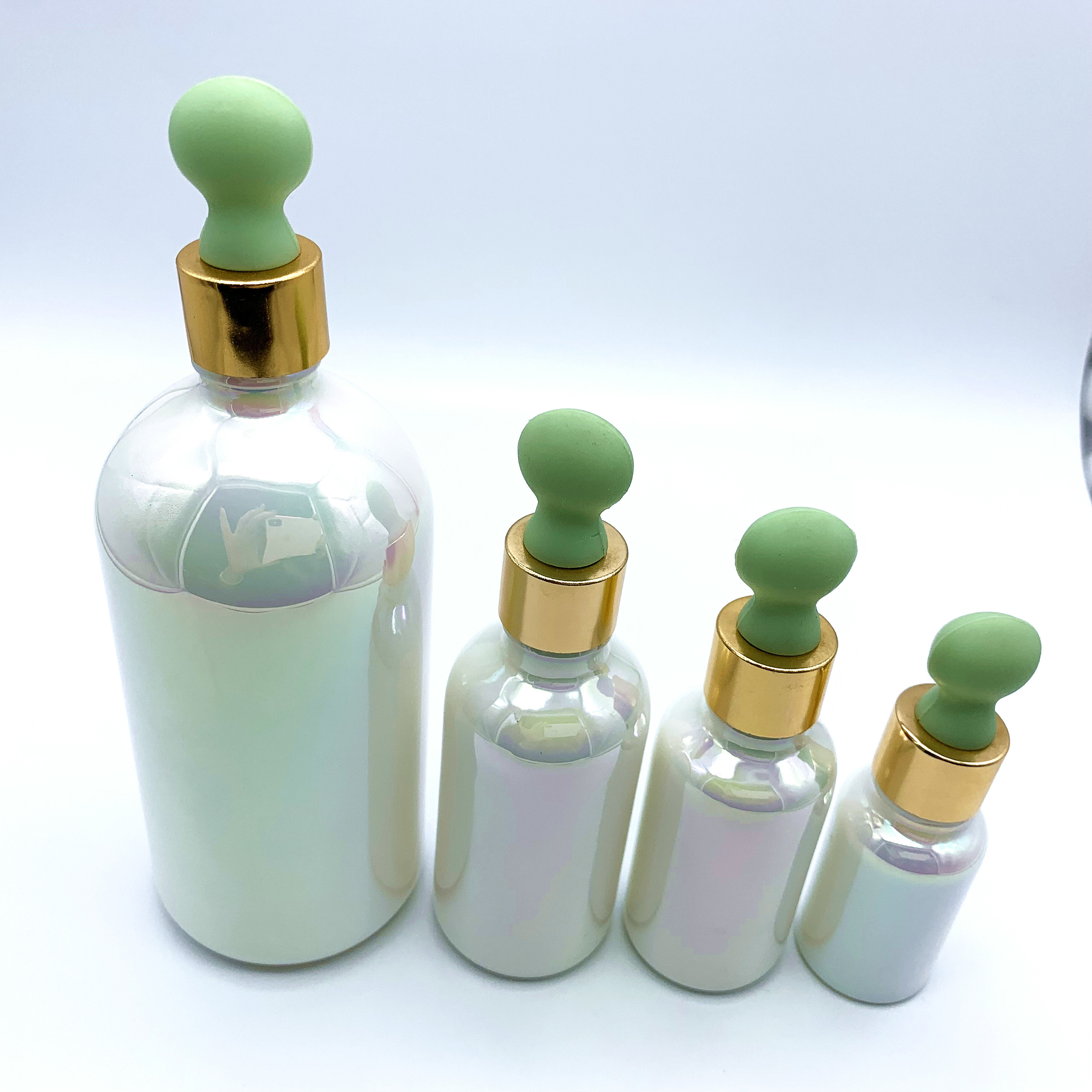 Screen Printing Cosmetic Dropper Bottles 10ml Customize Ml Round Shape Colorful