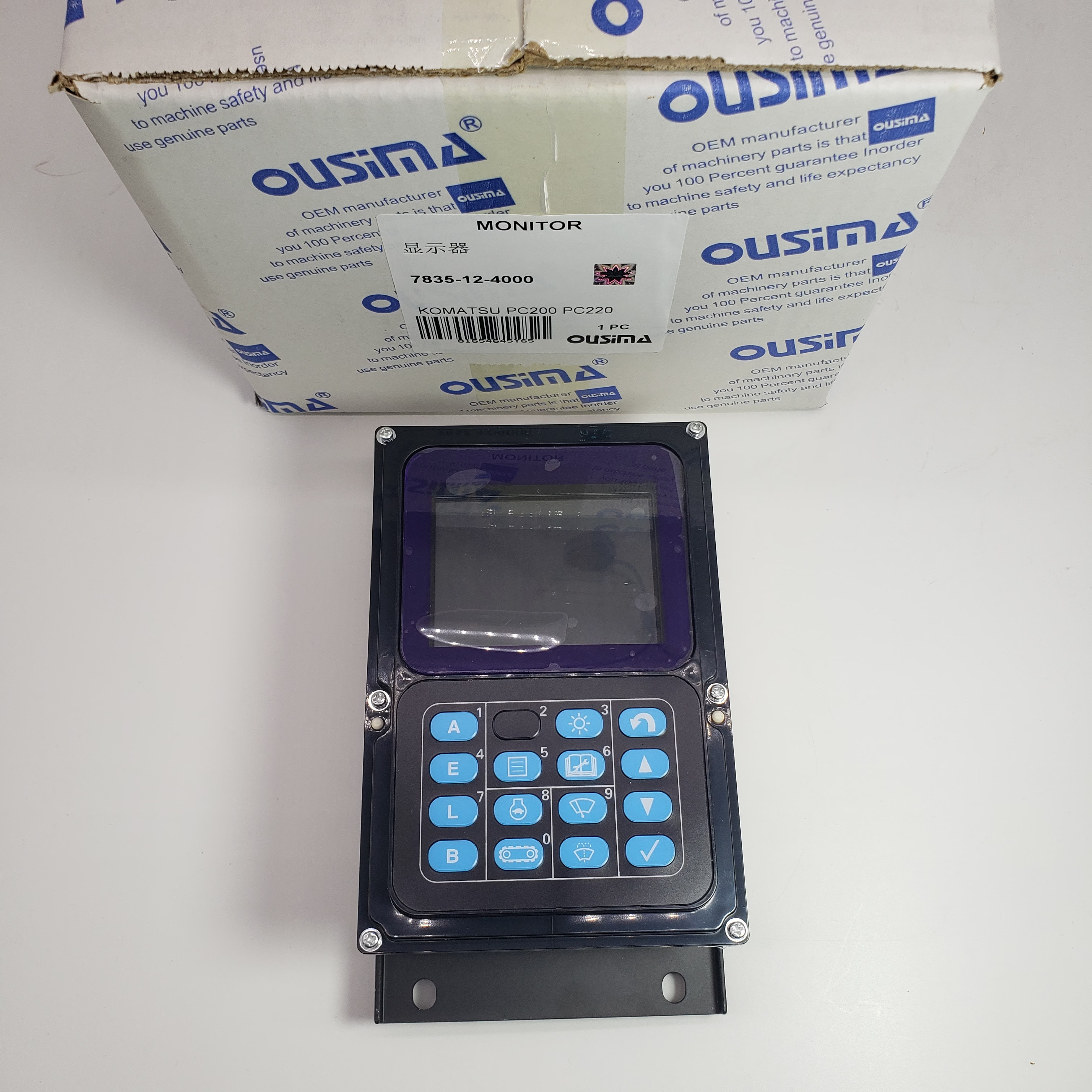 Monitor 7835-12-4000 For Komatsu PC200-7 PC220-7 PC300-7 PC450-7