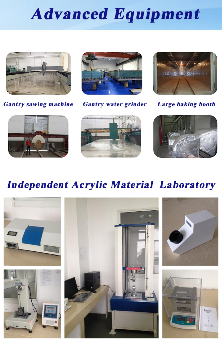 Acrylic Swimming Pool Window By OEM For Luxury Outdoor Cast PMMA Sheet
