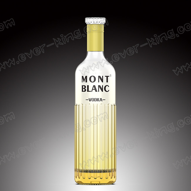 Glass Cork Blue Liquor Vodka Glass Bottle 700ml