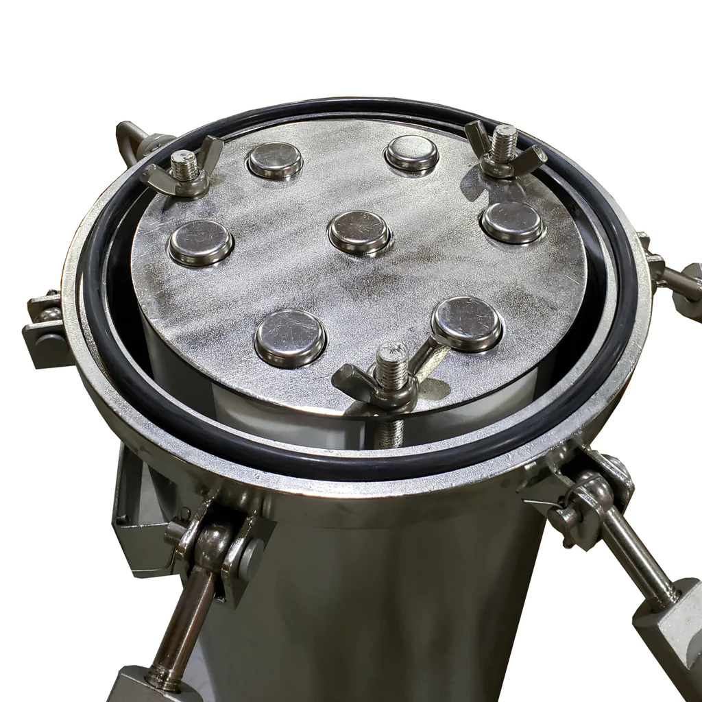 3 Inch Flange In/Out 304 Stainless Steel 7 Cartridge Filter Housing for 40" Cartridges