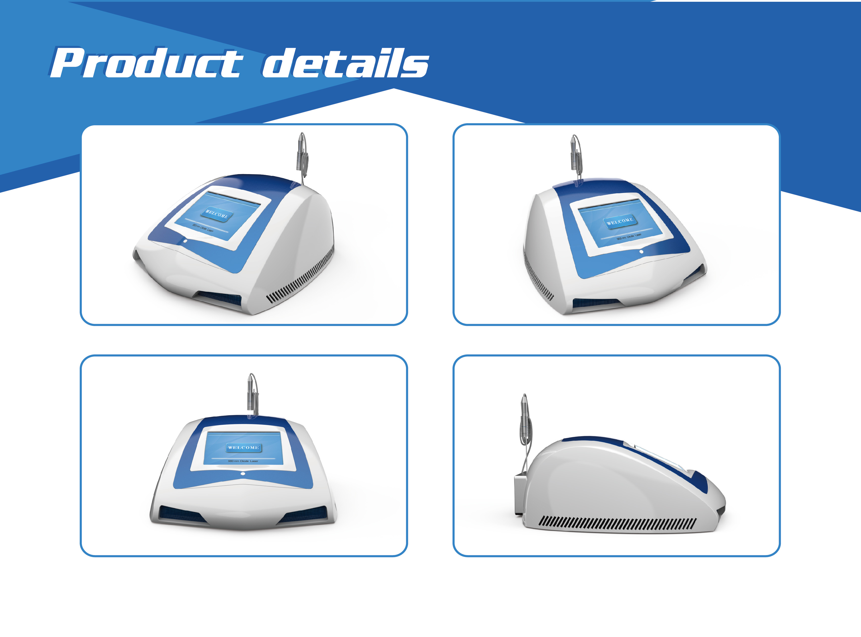 980nm diode laser 30w therapy laser spider vein removal machine