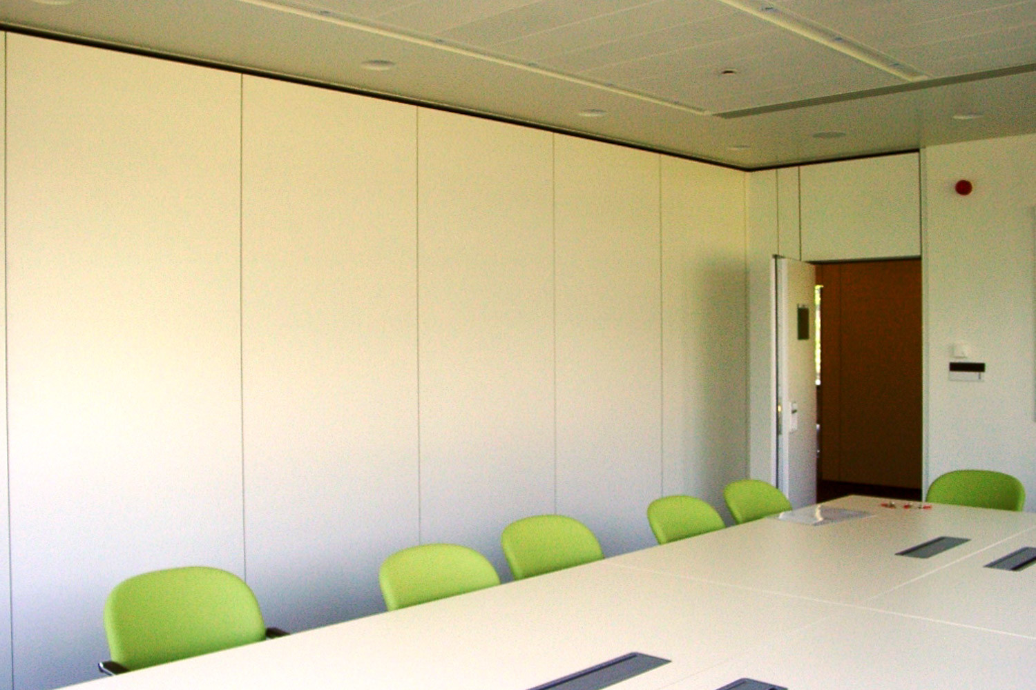 Acoustic Movable Office Partition Walls , Sliding Wall Room Divider