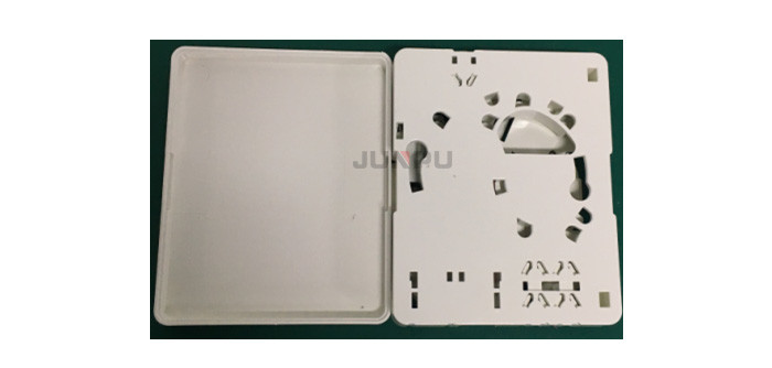 Wall Mounting Fiber Optic Small Terminal Box 2 Port With PC ABS Material