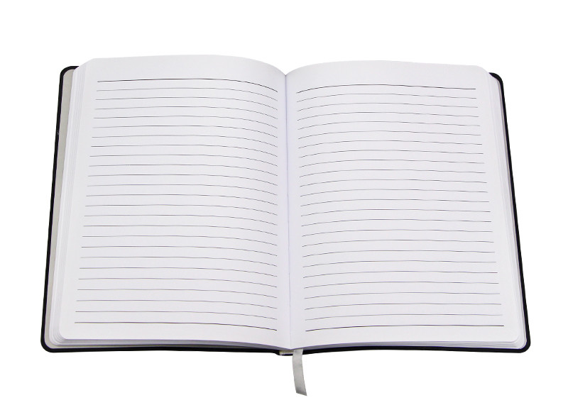 Silver Hardbound Notebook Journal , Leather Bound Notebook A5 Hot Stamping