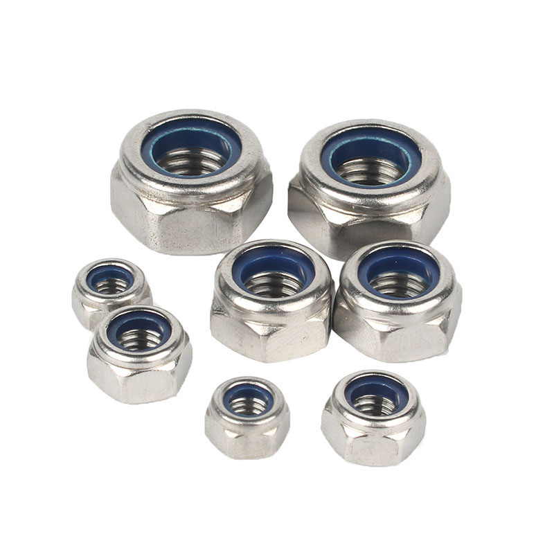 DIN982 Zinc Plated Hex Nylon Insert Lock Nut ISO7040 Grade 4.8/6.8/8.8 for Industry