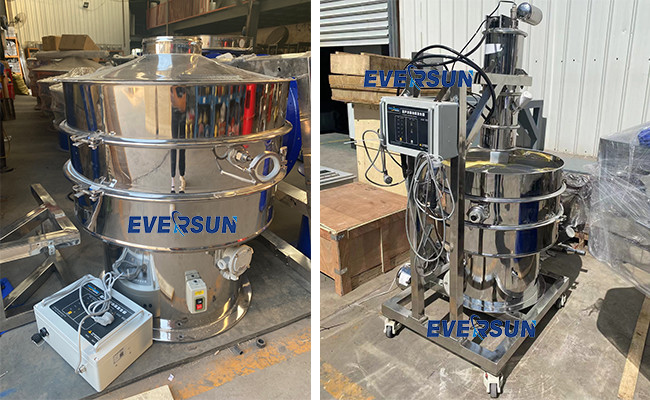 Ultra Quiet 1 - 5 Layer Ultrasonic Vibrating Screen Machine For Food Processing
