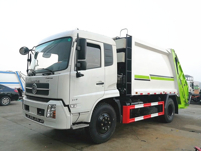 Dongfeng 8m3 Garbage Compactor Truck Rubbish Bin Collection Dump Truck For Waste